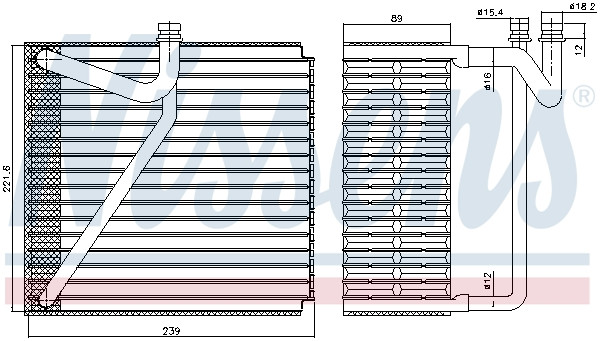 NISSENS Verdampfer, Klimaanlage