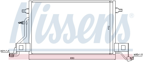 NISSENS Kondensator, Klimaanlage
