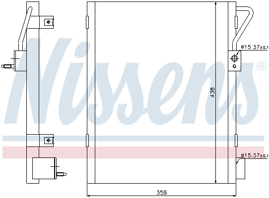 NISSENS Kondensator, Klimaanlage