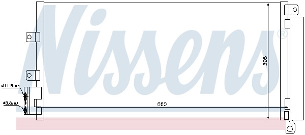 NISSENS Kondensator, Klimaanlage