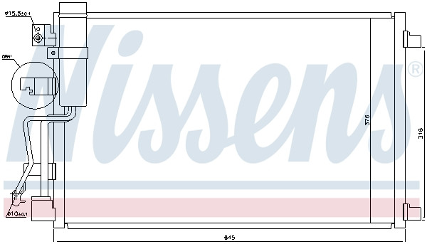 NISSENS Kondensator, Klimaanlage