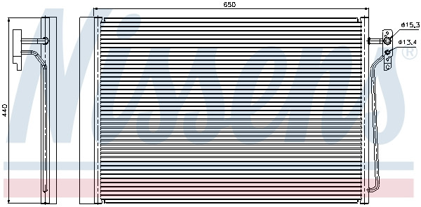 NISSENS Kondensator, Klimaanlage