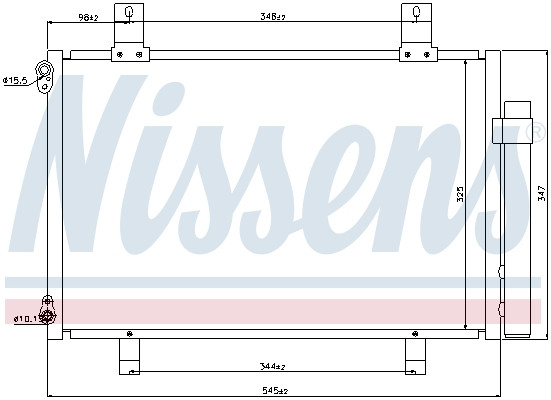 NISSENS Kondensator, Klimaanlage