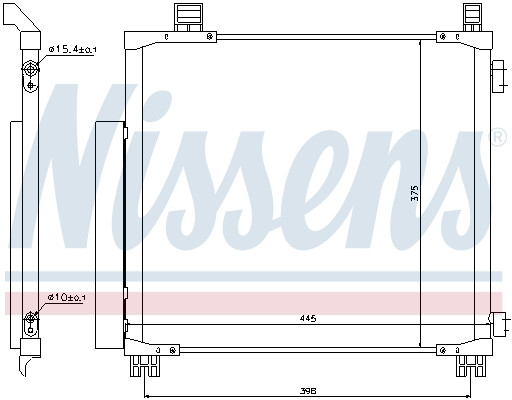 NISSENS Kondensator, Klimaanlage