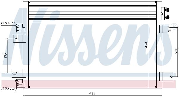 NISSENS Kondensator, Klimaanlage