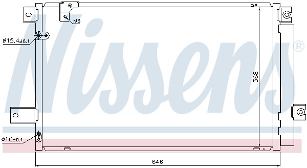 NISSENS Kondensator, Klimaanlage