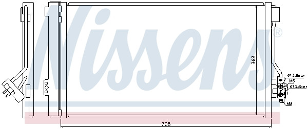 NISSENS Kondensator, Klimaanlage