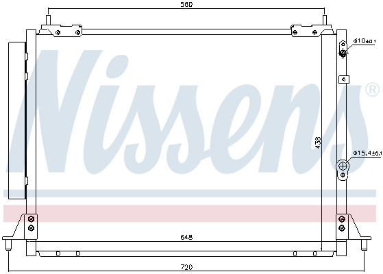 NISSENS Kondensator, Klimaanlage