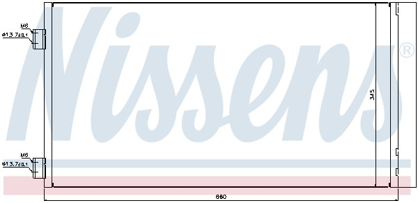 NISSENS Kondensator, Klimaanlage