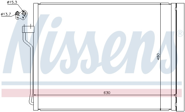 NISSENS Kondensator, Klimaanlage