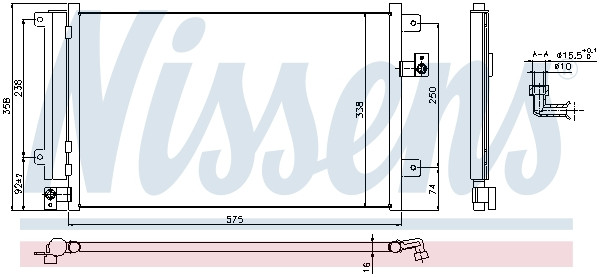 NISSENS Kondensator, Klimaanlage