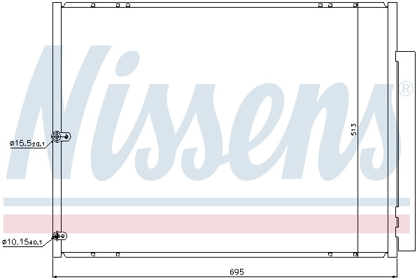 NISSENS Kondensator, Klimaanlage