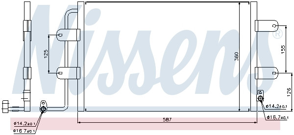 NISSENS Kondensator, Klimaanlage