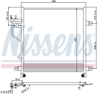 NISSENS Kondensator, Klimaanlage