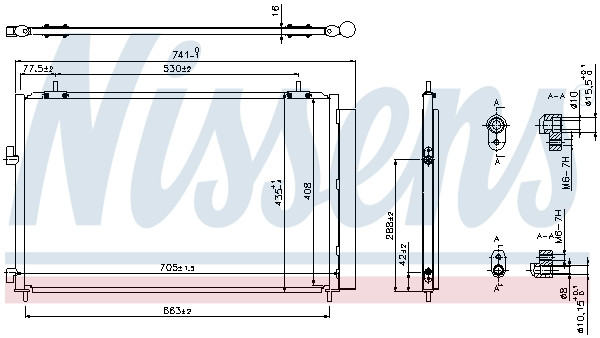 NISSENS Kondensator, Klimaanlage