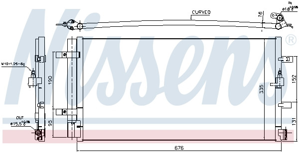 NISSENS Kondensator, Klimaanlage
