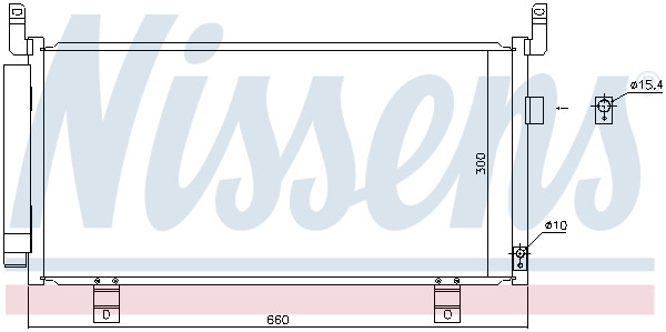 NISSENS Kondensator, Klimaanlage