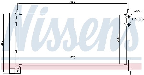 NISSENS Kondensator, Klimaanlage