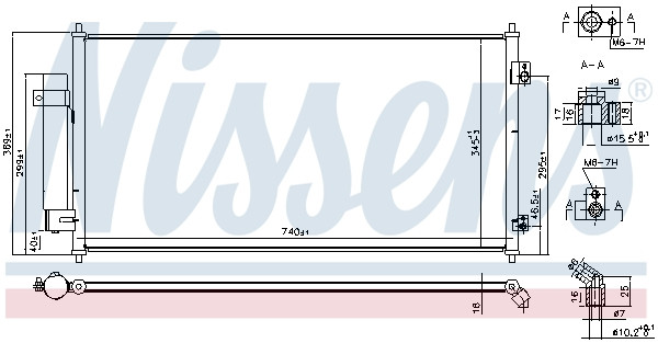 NISSENS Kondensator, Klimaanlage