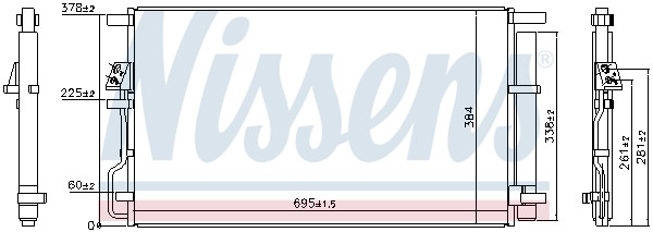 NISSENS Kondensator, Klimaanlage