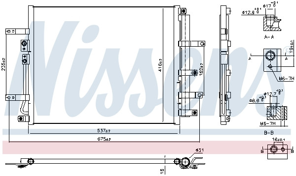 NISSENS Kondensator, Klimaanlage