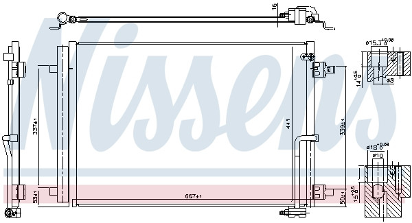 NISSENS Kondensator, Klimaanlage