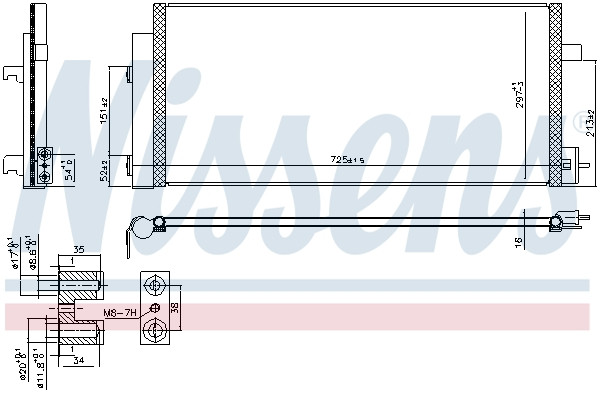 NISSENS Kondensator, Klimaanlage