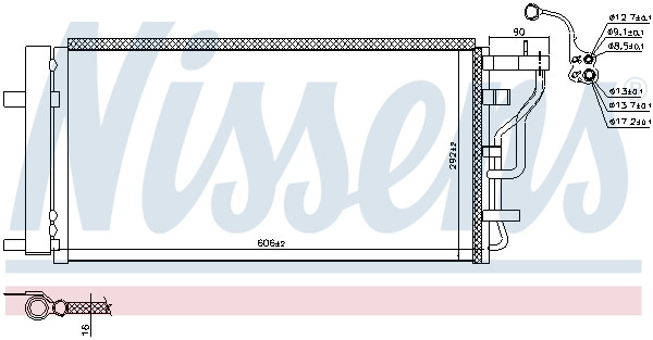 NISSENS Kondensator, Klimaanlage
