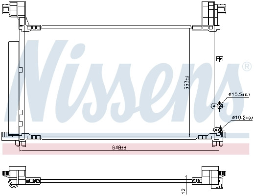 NISSENS Kondensator, Klimaanlage