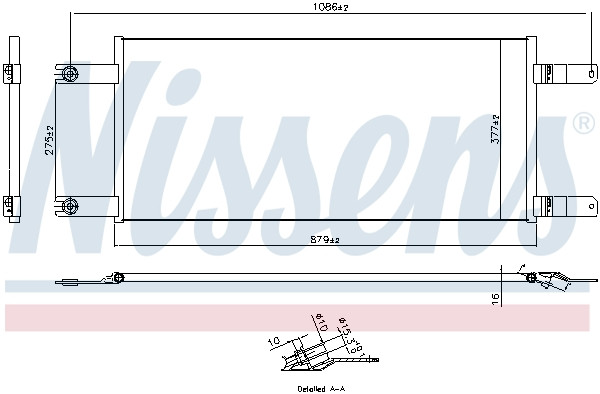 NISSENS Kondensator, Klimaanlage