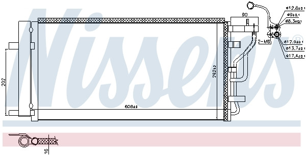 NISSENS Kondensator, Klimaanlage
