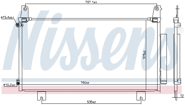 NISSENS Kondensator, Klimaanlage