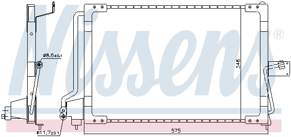 NISSENS Kondensator, Klimaanlage