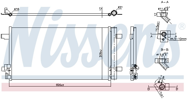 NISSENS Kondensator, Klimaanlage
