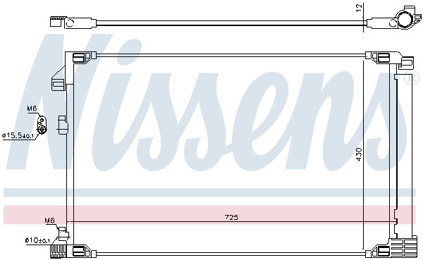 NISSENS Kondensator, Klimaanlage