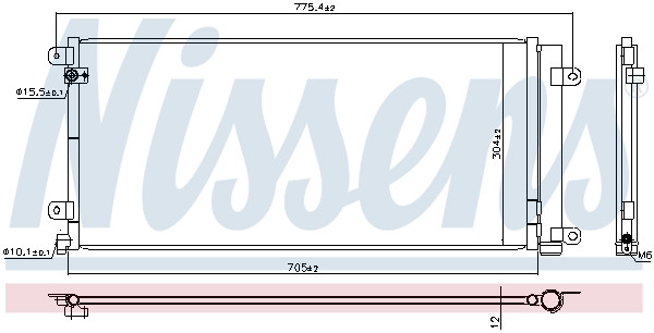 NISSENS Kondensator, Klimaanlage