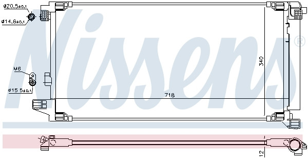 NISSENS Kondensator, Klimaanlage
