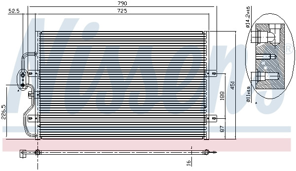 NISSENS Kondensator, Klimaanlage