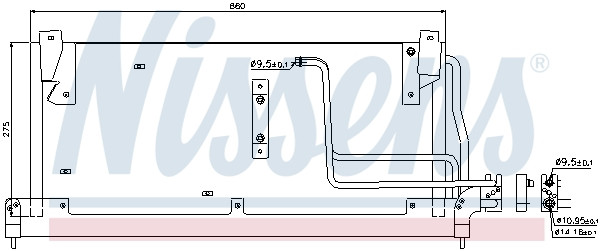 NISSENS Kondensator, Klimaanlage