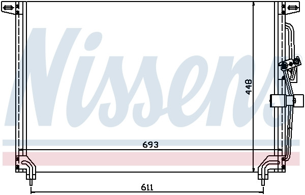 NISSENS Kondensator, Klimaanlage NISSENS Kondensator, Klimaanlage