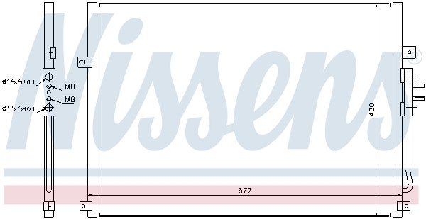 NISSENS Kondensator, Klimaanlage