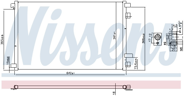 NISSENS Kondensator, Klimaanlage