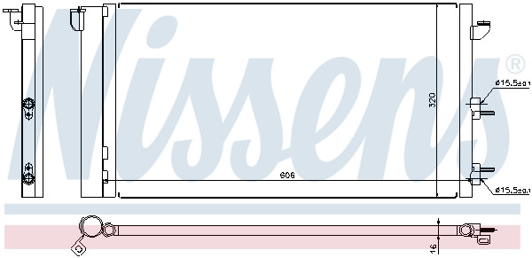 NISSENS Kondensator, Klimaanlage