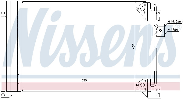 NISSENS Kondensator, Klimaanlage
