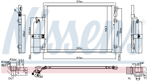 NISSENS Kondensator, Klimaanlage