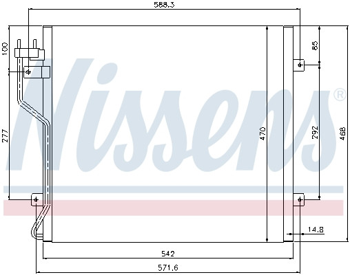 NISSENS Kondensator, Klimaanlage