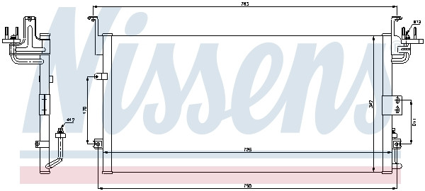 NISSENS Kondensator, Klimaanlage
