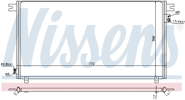 NISSENS Kondensator, Klimaanlage