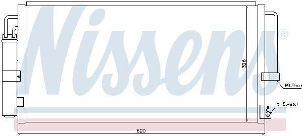 NISSENS Kondensator, Klimaanlage