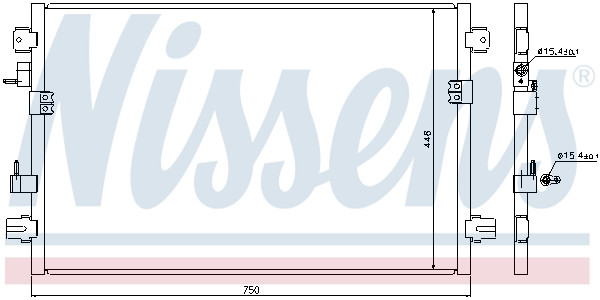 NISSENS Kondensator, Klimaanlage